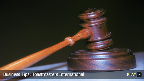 Business Tips:  What is a Toastmaster