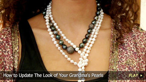 How To Update The Look of Your Grandma's Pearls 