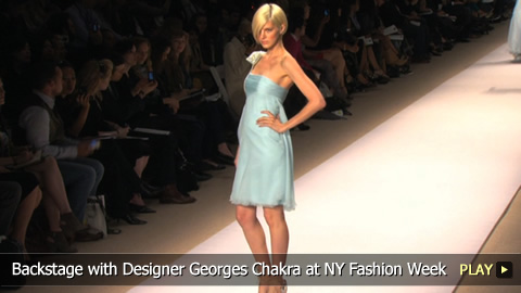 Backstage with Designer Georges Chakra at New York Fashion Week