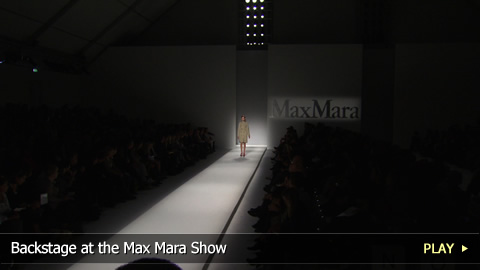 Backstage at the Max Mara Show