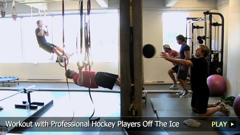 Workout With Professional Hockey Players Off The Ice