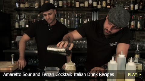 Amaretto Sour and Ferrari Cocktail: Italian Drink Recipes