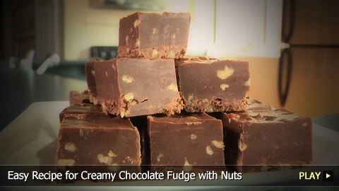 Easy Recipe for Creamy Chocolate Fudge with Nuts