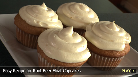 Easy Recipe for Root Beer Float Cupcakes