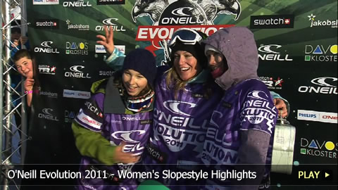 O'Neill Evolution 2011 - Women's Snowboarding Slopestyle Highlights