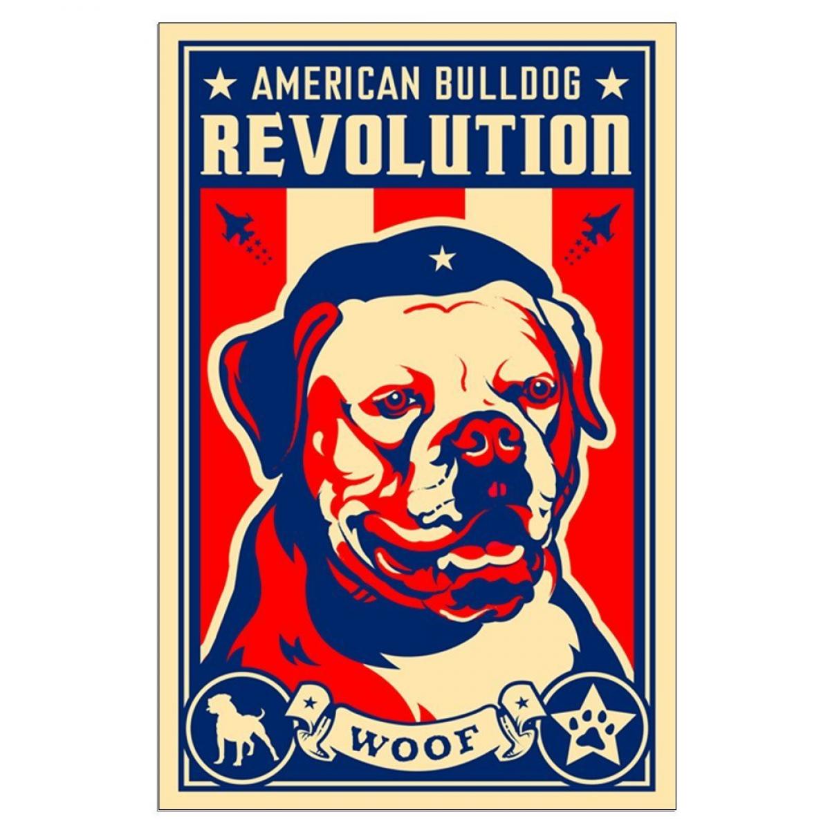 American Bulldog Large Propaganda Poster 