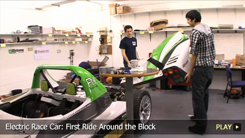 Electric Race Car: First Ride Around the Block