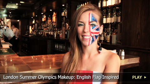 London Summer Olympics Makeup: Union Jack-Inspired