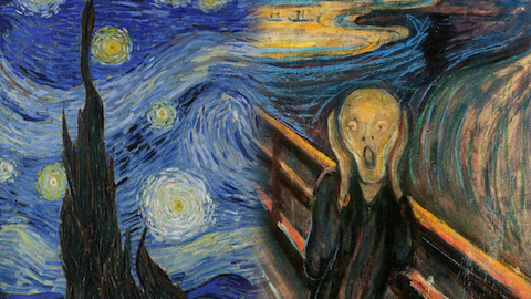 Iconic Expressions: Mona Lisa and The Scream