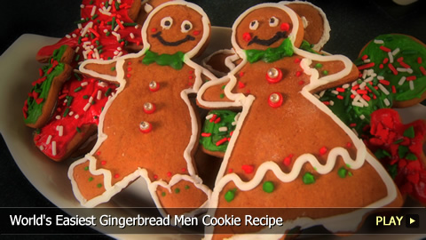 World's Easiest Gingerbread Men Cookie Recipe