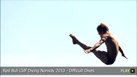 Red Bull Cliff Diving Norway 2010 - Difficult Dives