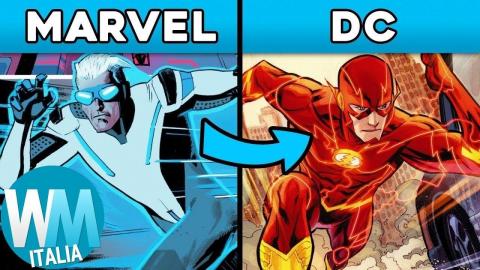 Top 10 SUPEREROI che la MARVEL ha COPIATO dalla DC!