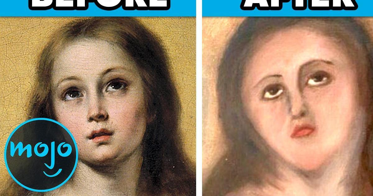 Top 10 Funniest Botched Art Restorations | Videos On WatchMojo.com