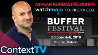 WatchMojo's Ashkan Karbasfrooshan at Buffer Festival 2019