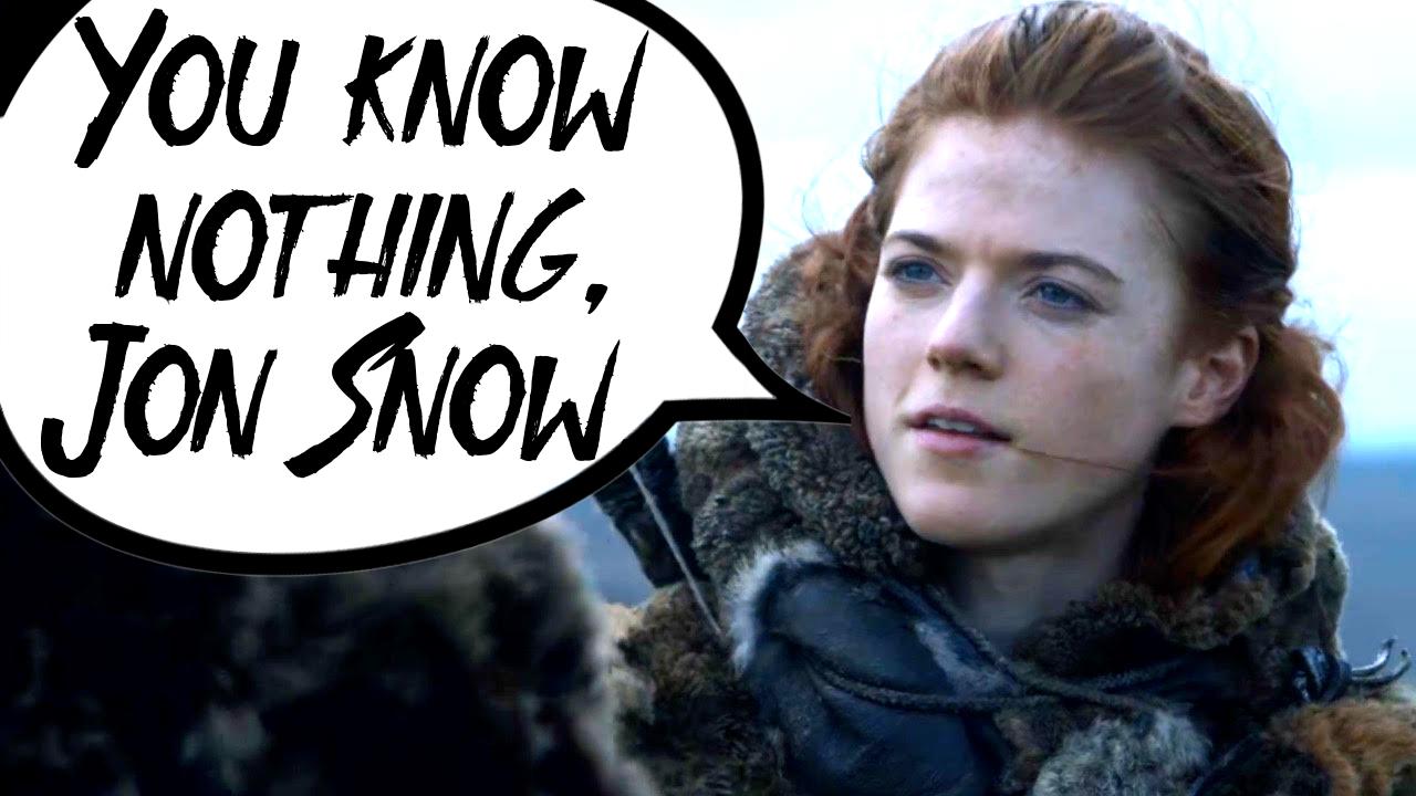you know nothing jon snow ygritte